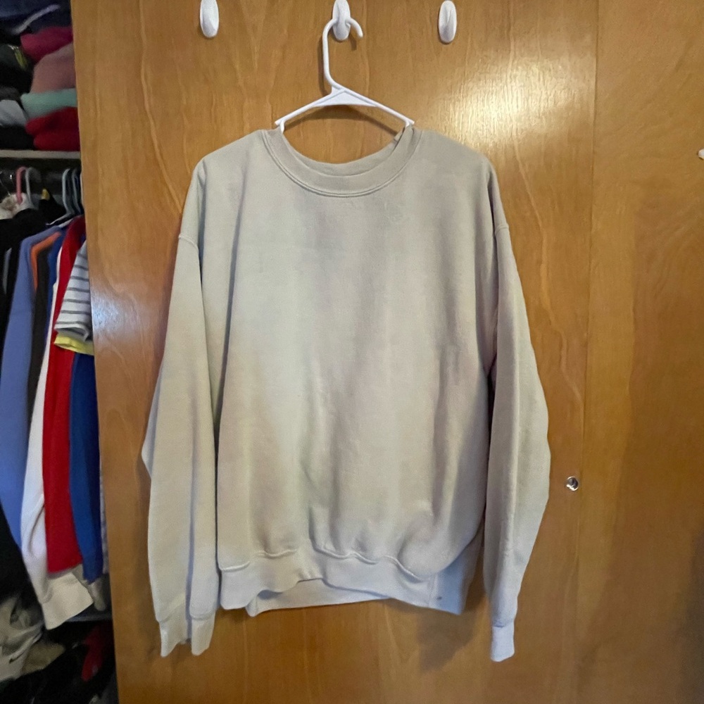 Gildan Cream Crewneck Sweatshirt Soft Cotton Blend